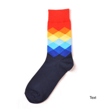 Load image into Gallery viewer, Colorful Argyle  Men Socks - 6 Color Available