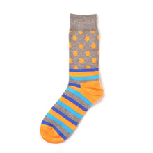 Load image into Gallery viewer, Colorful Striped and Dots  Men Socks - 6 Color Available