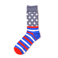 Load image into Gallery viewer, Colorful Striped and Dots  Men Socks - 6 Color Available