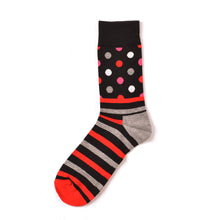 Load image into Gallery viewer, Colorful Striped and Dots  Men Socks - 6 Color Available