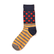 Load image into Gallery viewer, Colorful Striped and Dots  Men Socks - 6 Color Available