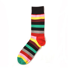 Load image into Gallery viewer, Colorful Striped Men Socks - 9 Color Available