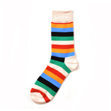 Load image into Gallery viewer, Colorful Striped Men Socks - 9 Color Available