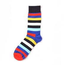 Load image into Gallery viewer, Colorful Striped Men Socks - 9 Color Available