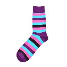 Load image into Gallery viewer, Colorful Striped Men Socks - 9 Color Available