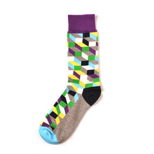 Load image into Gallery viewer, Colorful Stairs Pattern Men Socks - 9 Color Available