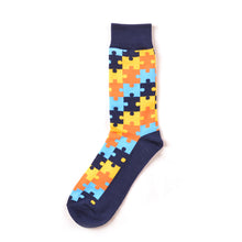 Load image into Gallery viewer, Multicolor Puzzle Men Socks - 2 Color Available