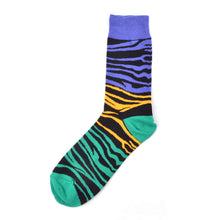 Load image into Gallery viewer, Multicolor Zebra Striped Men Socks - 2 Color Available