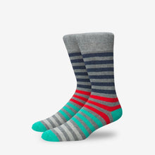 Load image into Gallery viewer, Tequila Sunrise Stripe Sock