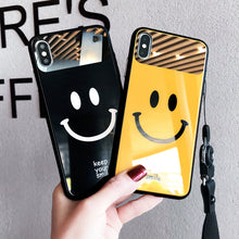Load image into Gallery viewer, Smile Face iPhone Case - 2 Color Available