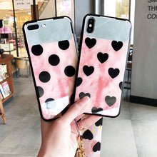 Load image into Gallery viewer, Heart and Dot iPhone Case - 2 Style Available