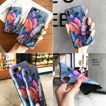 Load image into Gallery viewer, Colorful Leaves Silicone iPhone Case