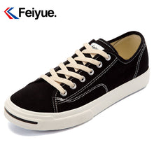 Load image into Gallery viewer, Low-top Canvas Sneaker - White/Black/Red