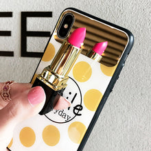 Load image into Gallery viewer, Smile and Happy Polka Dots Case with Mirror - 2 Colors Available