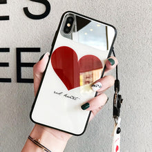 Load image into Gallery viewer, Red Heart Dot iPhone Case - 2 Styles Available