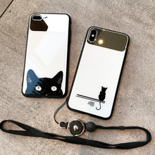 Load image into Gallery viewer, Black Cat iPhone Case - 2 Styles Available