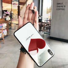 Load image into Gallery viewer, Red Heart Dot iPhone Case - 2 Styles Available
