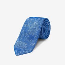 Load image into Gallery viewer, Grimm Denim Floral Skinny Tie