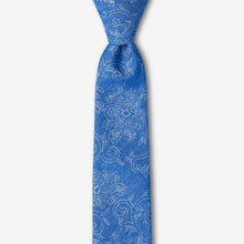 Load image into Gallery viewer, Grimm Denim Floral Skinny Tie