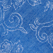 Load image into Gallery viewer, Grimm Denim Floral Skinny Tie