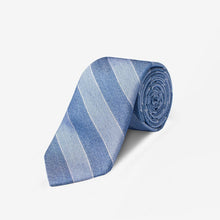 Load image into Gallery viewer, Anthony Denim Stripe Skinny Tie