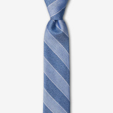 Load image into Gallery viewer, Anthony Denim Stripe Skinny Tie