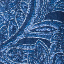 Load image into Gallery viewer, Storybrook Denim Paisley Skinny Tie - 100% Silk