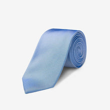 Load image into Gallery viewer, Robert Denim Solid Skinny Tie - 100% Silk