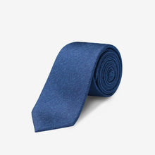Load image into Gallery viewer, Ryan Denim Solid Skinny Tie - 100% Silk