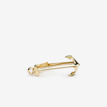 Load image into Gallery viewer, Golden Anchor Metal Tie Bar
