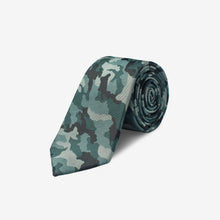 Load image into Gallery viewer, Royal Army Novelty Skinny Tie - 100% Silk