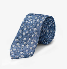 Load image into Gallery viewer, Cherry Blossom Skinny Tie - 100% Silk