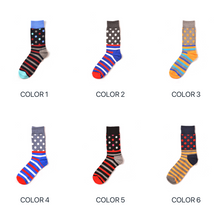 Load image into Gallery viewer, Colorful Striped Men Socks - 9 Color Available